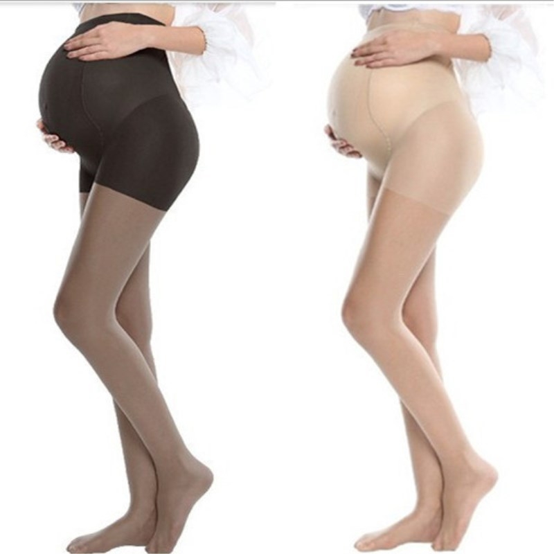 U-oblike čarape za žene pune veličine, tanke pantyhose crne i bež boje, velika veličina