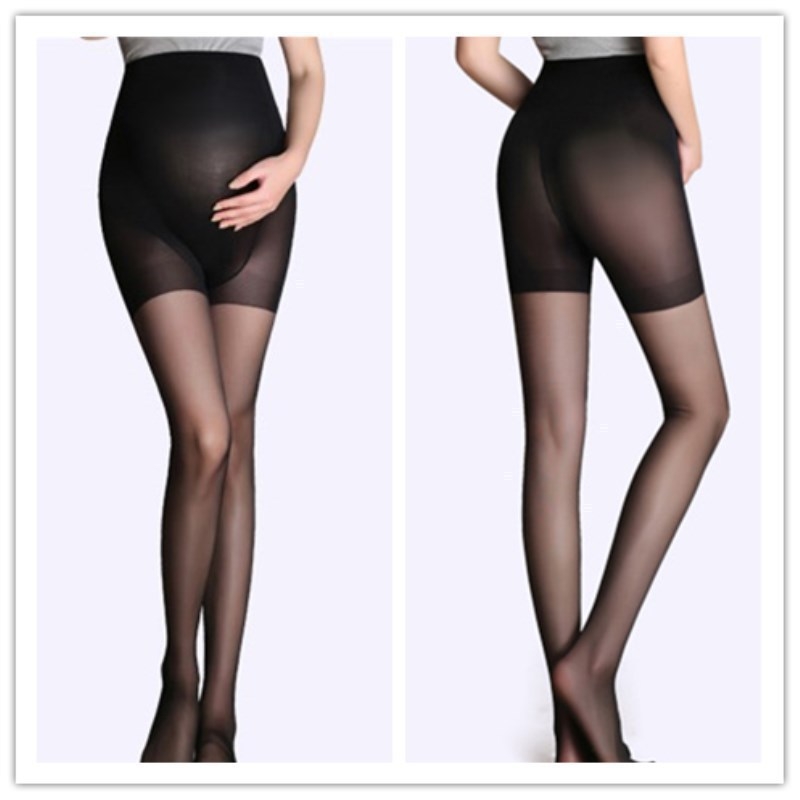 U-oblike čarape za žene pune veličine, tanke pantyhose crne i bež boje, velika veličina