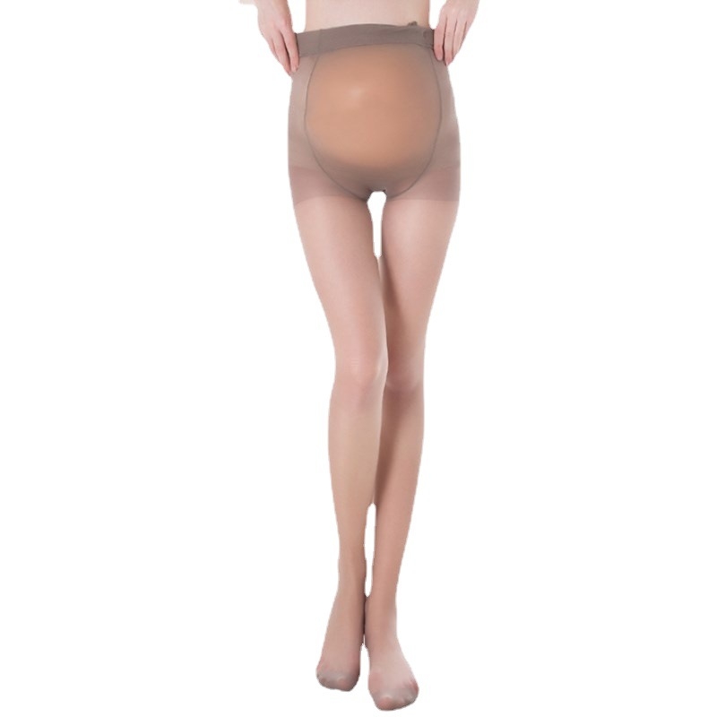 U-oblike čarape za žene pune veličine, tanke pantyhose crne i bež boje, velika veličina