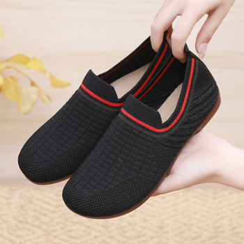 Ženske platnene mokasine s mekom potplatom, slip-on, okrugli vrh, udobne i otporne za proljeće