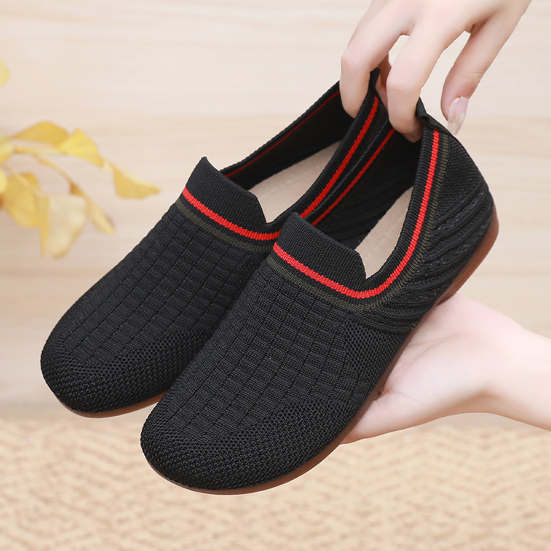 Ženske platnene mokasine s mekom potplatom, slip-on, okrugli vrh, udobne i otporne za proljeće