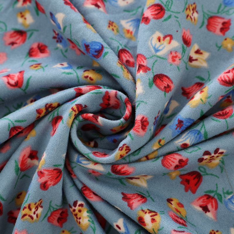 Ženska bluza s ovratnikom i dugim rukavima, cvjetni print, opuštena silueta, proljeće-ljeto, Milk Silk
