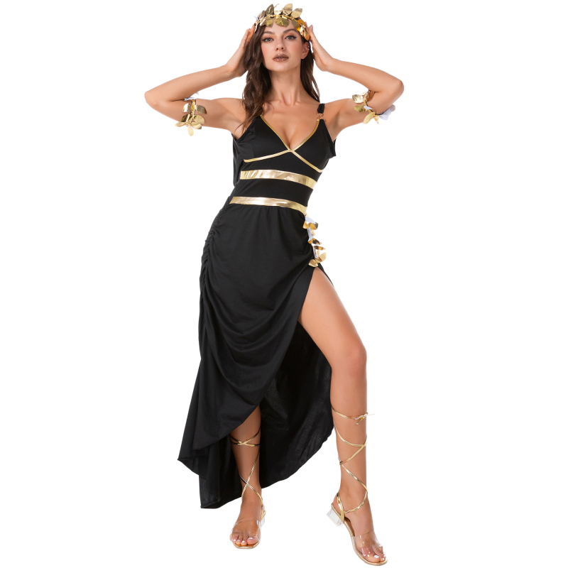 Halloween kostim za pozornicu: starogrčka božica i egipatska princeza Kleopatra, cosplay haljina