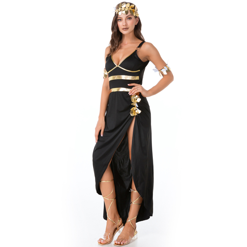 Halloween kostim za pozornicu: starogrčka božica i egipatska princeza Kleopatra, cosplay haljina