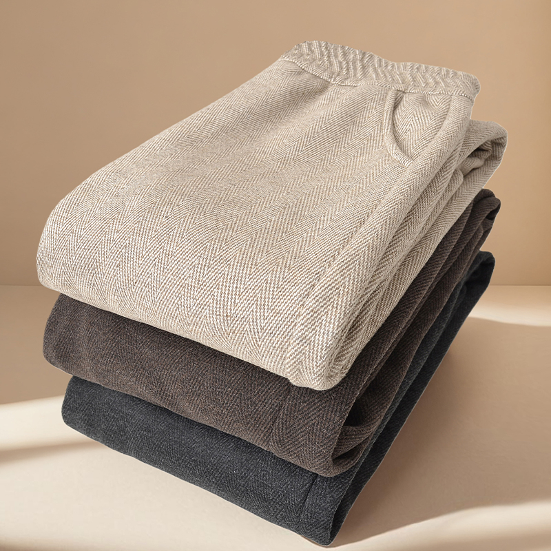 Pantaloni de iarnă pentru femei, cu căptușeală din fleece, talie înaltă, croială dreaptă, calzi