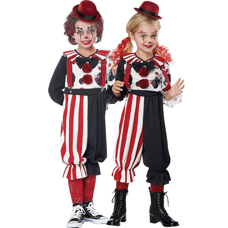 M-XL Halloween kostim, karnevalni zombie klaun kostim, cirkus zombie kostim za izvedbu, kostim lika