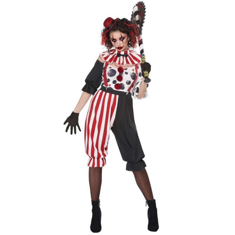 M-XL Halloween kostim, karnevalni zombie klaun kostim, cirkus zombie kostim za izvedbu, kostim lika