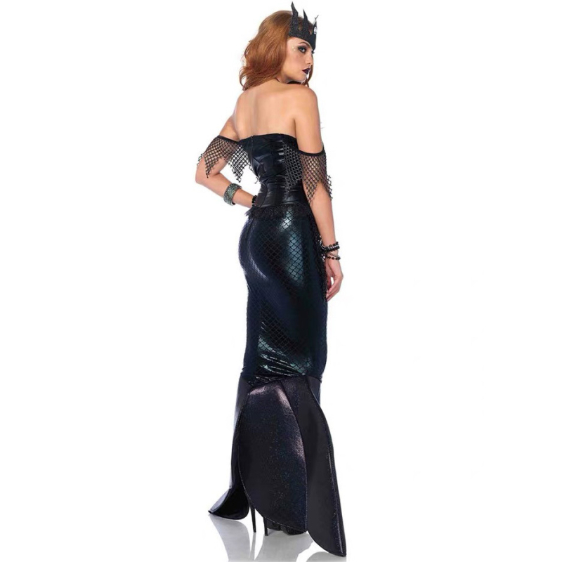 Halloween kostim sirena-vještica za cosplay, scenski i večernji outfit, za odrasle, veličina M-XXL