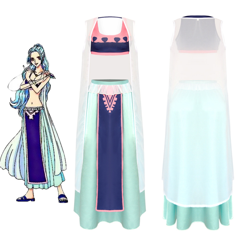 One Piece Vivi cosplay kostim – duga haljina, komplet