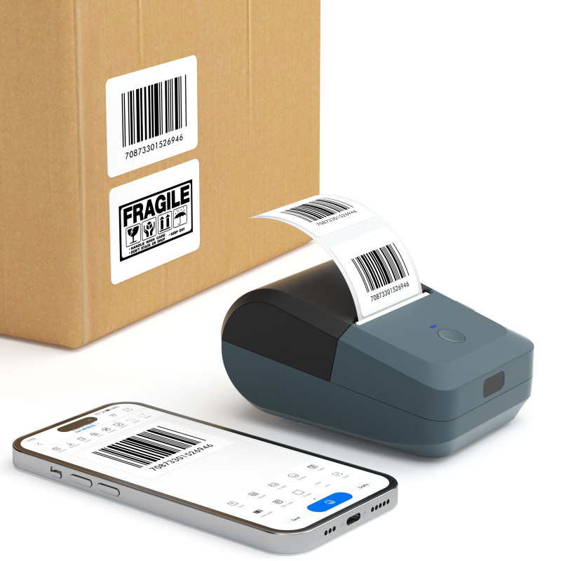 Pro-bud Prijenosni Bluetooth pisač za etikete, kompaktno rješenje za trgovine i logistiku, termični pisač etiketa 58 mm