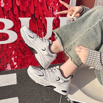 Ženske tenisice u stilu dad shoes, velikih veličina, jesen 2025 nova, lagani mrežasti gornji dio, debeli potplat, svestrane casual sportske tenisice