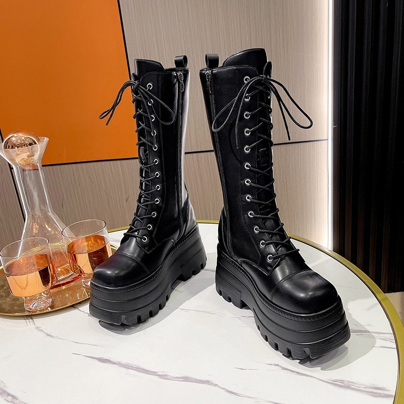 COS Martin čizme s 9 cm debelom potplatom, unisex, okrugli vrh, Chelsea stil, britanski stil, izdanje 2024