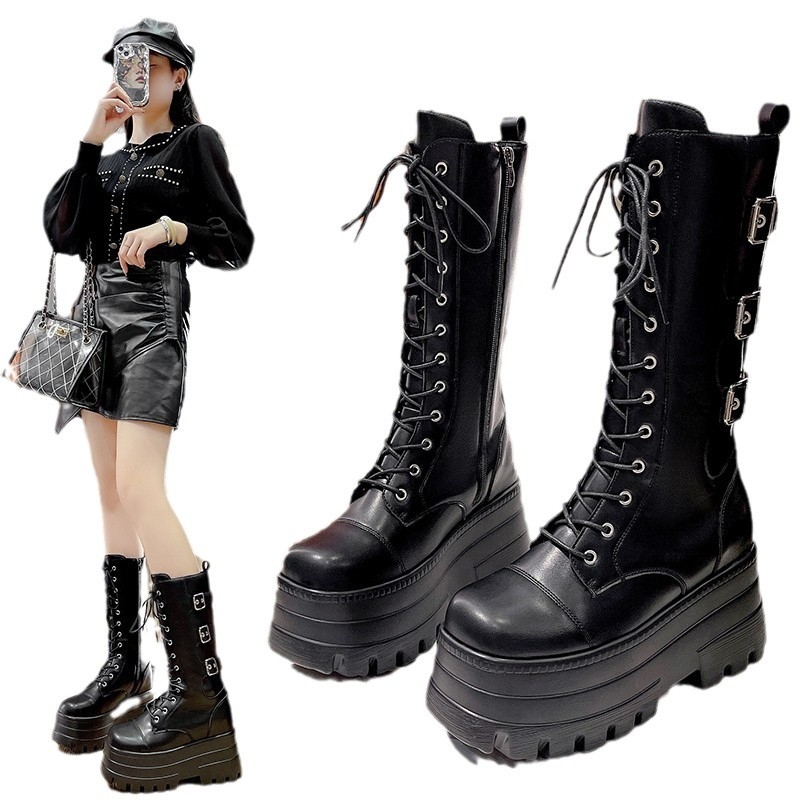 COS Martin čizme s 9 cm debelom potplatom, unisex, okrugli vrh, Chelsea stil, britanski stil, izdanje 2024