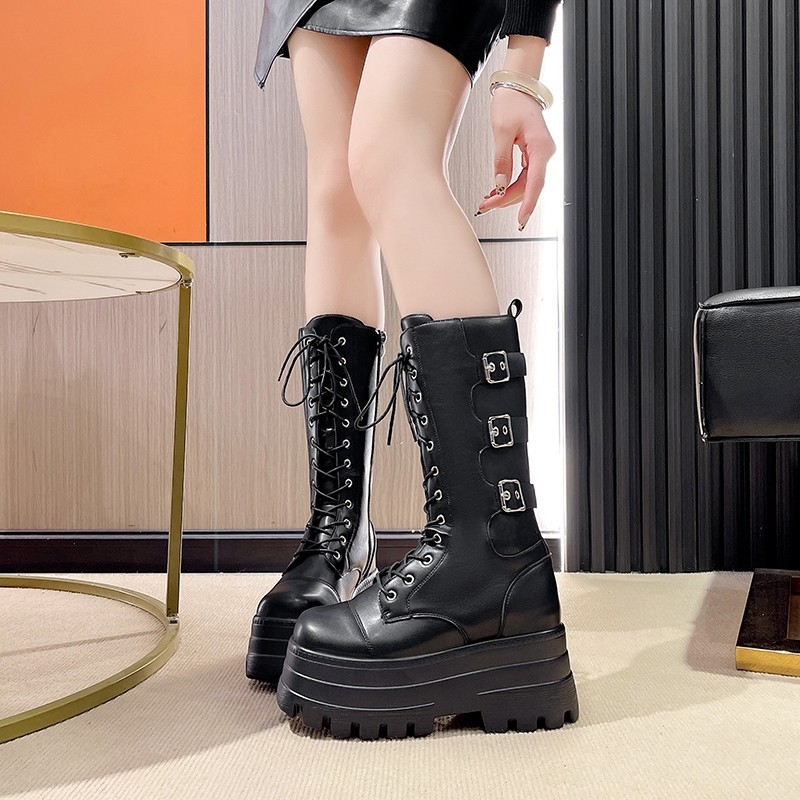COS Martin čizme s 9 cm debelom potplatom, unisex, okrugli vrh, Chelsea stil, britanski stil, izdanje 2024