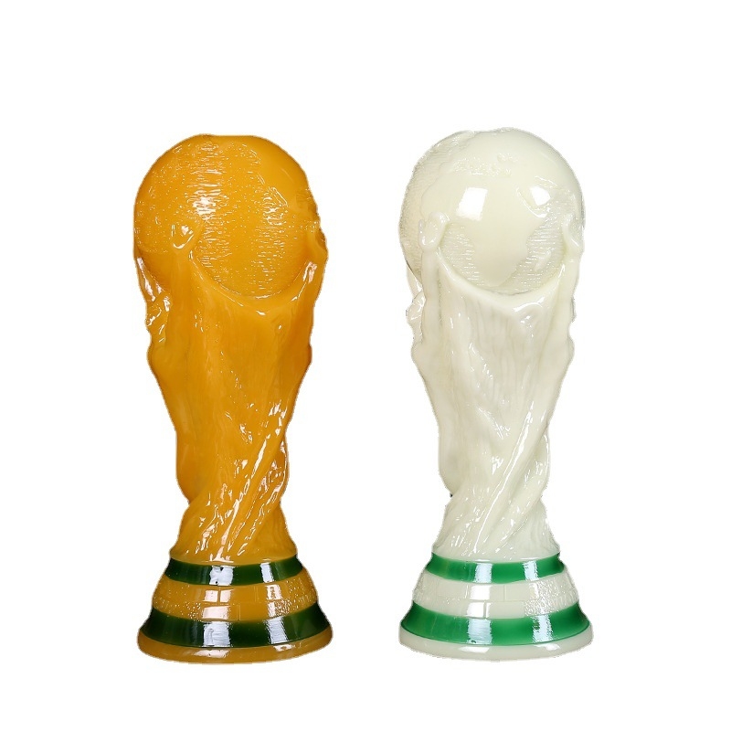 Trofeja od smole Katar Svjetsko prvenstvo – Kup Herkula, nogometni suvenir, 36 cm, mogućnost prilagodbe logotipa