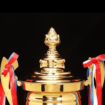 Prilagođeni metalni trofej za nogomet i košarku s izvezenim uzorkom — kreativna školska sportska nagrada za djecu