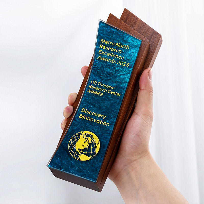 Bijeli kristalni trofej i medalja za korporativne nagrade — Izvrstan zaposlenik, nagrada za ples, nagrada na natjecanju, kutija za poklon