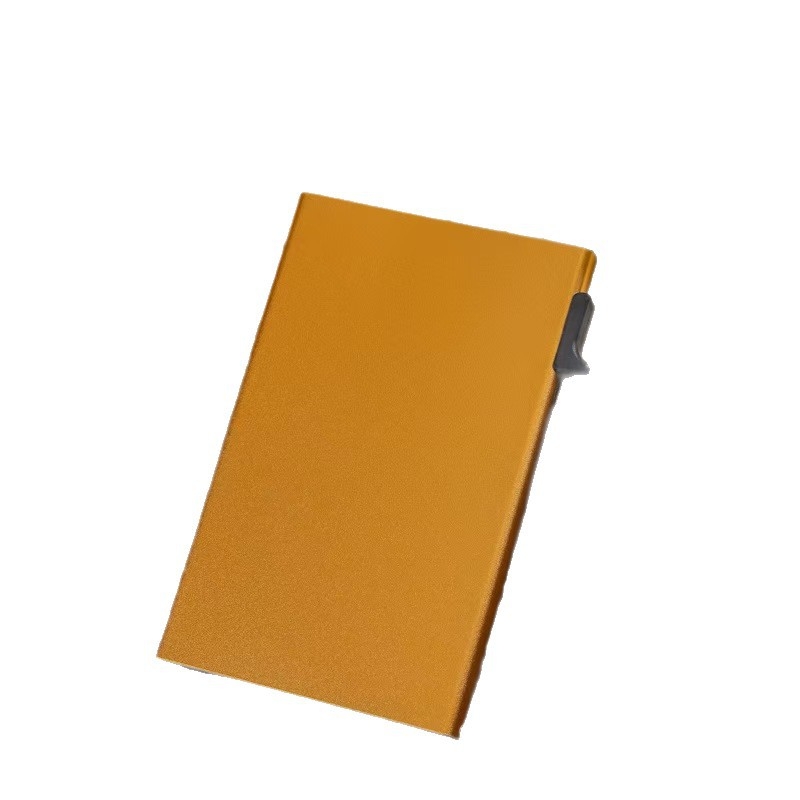 Držač kartica od aluminijske legure, kutija za vizitke, automatska kutija za kartice, metalni RFID omot s zaštitom od demagnetizacije
