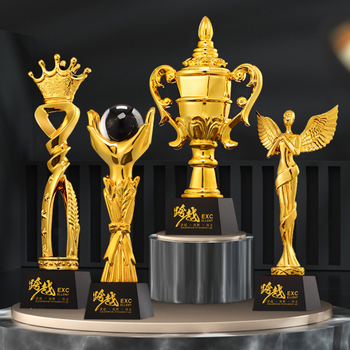 Kristalna trofeja Godina zmaja, prilagođeno graviranje i pozlata, poslovna nagrada za godišnju skupštinu