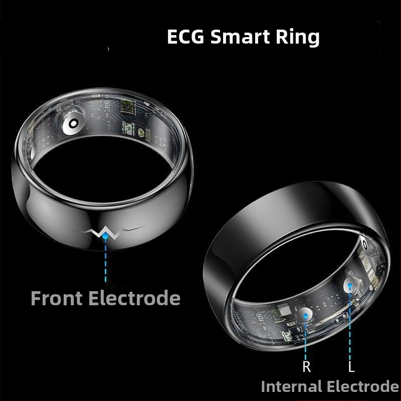 Inteligentni prsten za praćenje zdravlja s EKG-om, otkucajima srca, saturacijom kisikom, praćenjem sna, Bluetooth