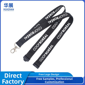Poliesterski lanyard za identifikacijsku karticu sa sitotiskom, odvojivom sigurnosnom kopčom i logom