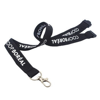 Poliesterski lanyard za identifikacijsku karticu sa sitotiskom, odvojivom sigurnosnom kopčom i logom