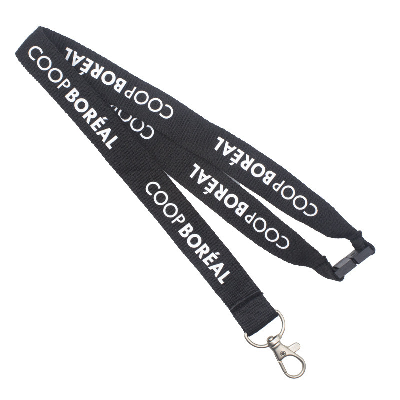 Poliesterski lanyard za identifikacijsku karticu sa sitotiskom, odvojivom sigurnosnom kopčom i logom