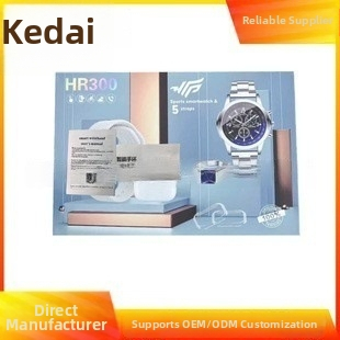 HR300 12-in-1 chytré hodinky so slúchadlami a prsteňom, Bluetooth hovory, meranie srdovej frekvencie a monitorovanie zdravia