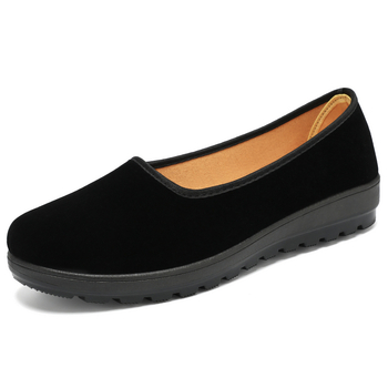 Ženske platnene cipele u stilu starog Pekinga, klasičan dizajn, slip-on, crne, lagane