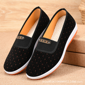 Ženske platnene cipele u stilu Starog Pekinga, slip-on, ravna potplata, izdržljive, casual za proljeće i jesen