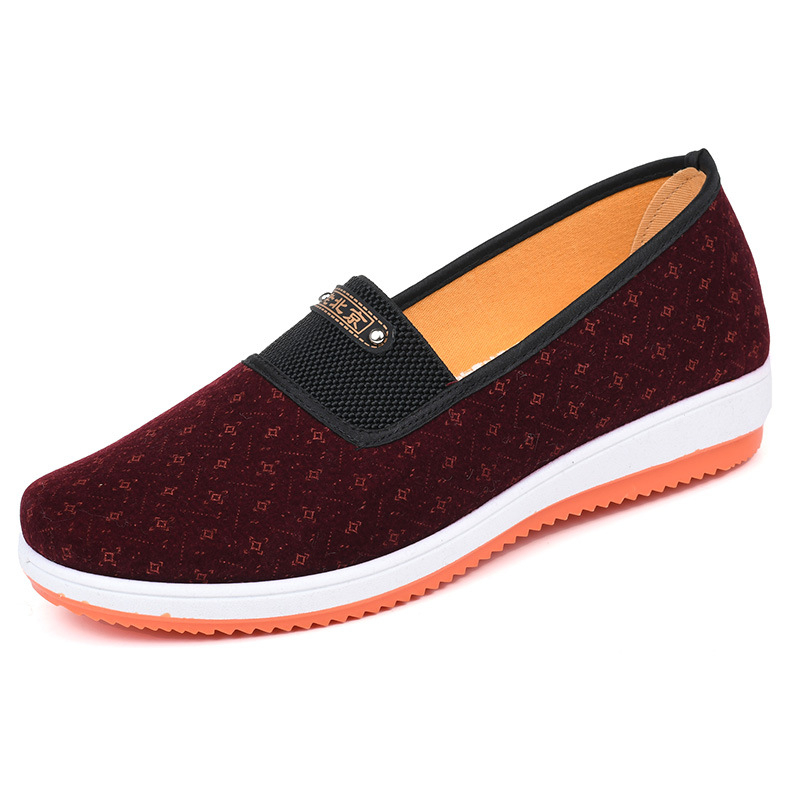 Ženske platnene cipele u stilu Starog Pekinga, slip-on, ravna potplata, izdržljive, casual za proljeće i jesen