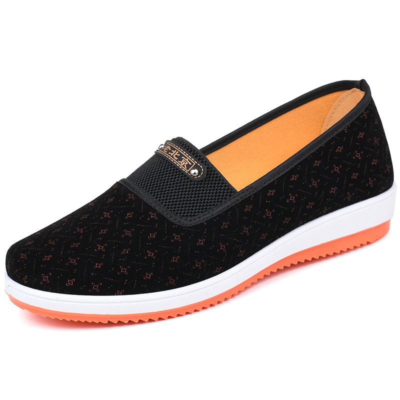 Ženske platnene cipele u stilu Starog Pekinga, slip-on, ravna potplata, izdržljive, casual za proljeće i jesen
