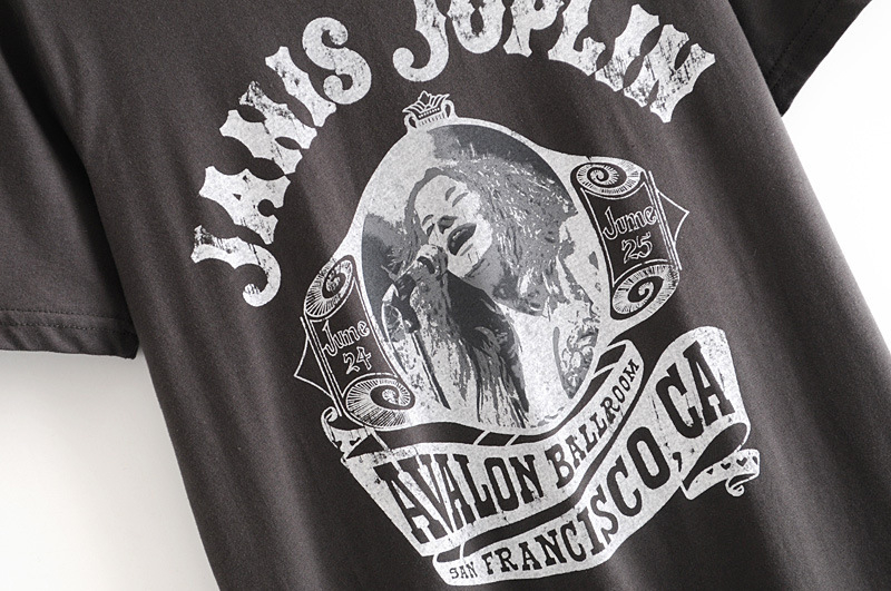 2025 europsko-američkog stila proljetni ženski T-shirt s natpisom slovima, kratki rukavi, 6172