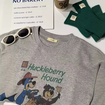 Ženski pamukasti T-shirt kratkih rukava s okruglim izrezom, američki retro stil, ljeto 2024, otisak, svestran, laskav kroj