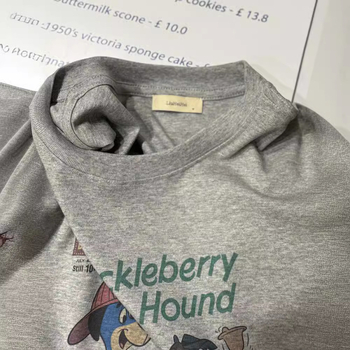 Ženski pamukasti T-shirt kratkih rukava s okruglim izrezom, američki retro stil, ljeto 2024, otisak, svestran, laskav kroj