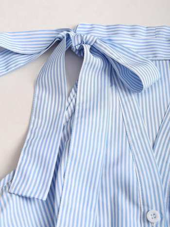 Ženski halter top s prugama, bez rukava, kratki ljetni komad, francuski nadahnut dizajn, vizualno sužava struk