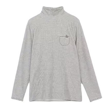Izšivana baza majica s čipkom na rubu, jesen-zima 2025, ženski ležerni T-shirt 018