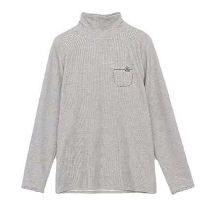 Izšivana baza majica s čipkom na rubu, jesen-zima 2025, ženski ležerni T-shirt 018