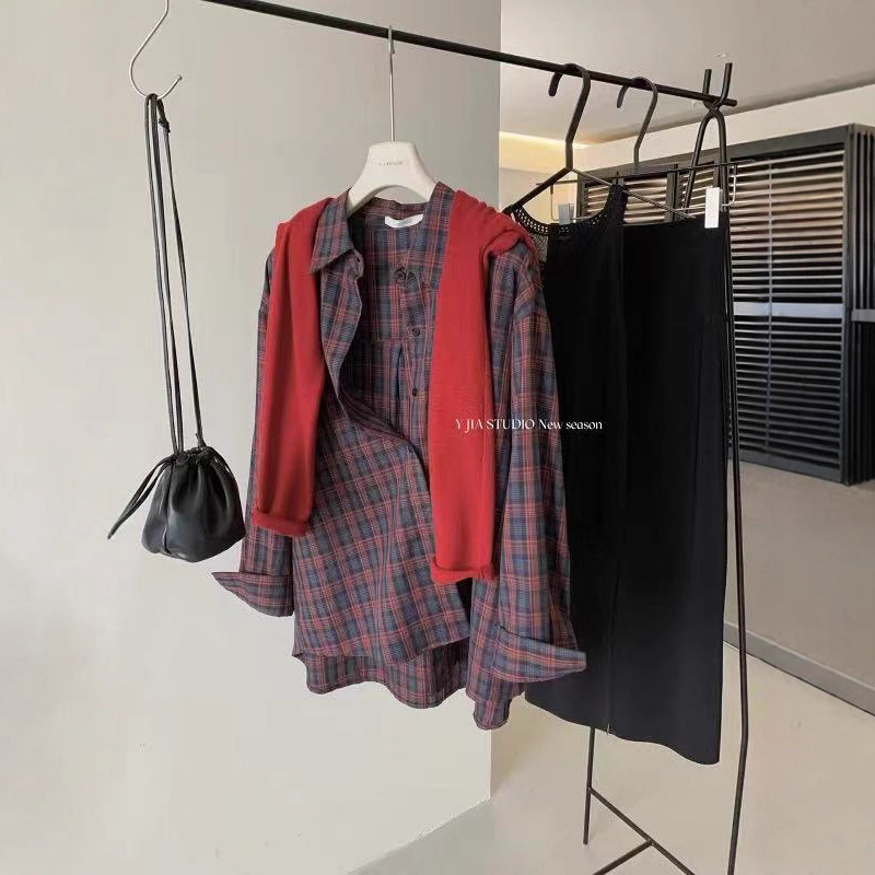 Rana jesen, opuštena retro casual košulja-jakna za slojevito nošenje, jednoredno kopčanje, model 2025