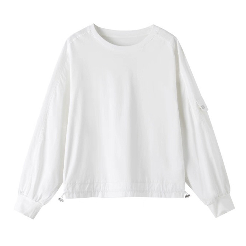 Ženski pulover-top za proljeće i jesen, elegantan gradski stil, jednostavan dizajn #5056