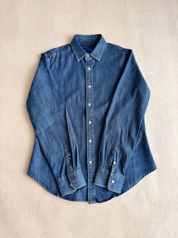 Ženska traper košulja s vezom, vintage pranje, dugi rukavi, cardigan stil za proljeće i jesen