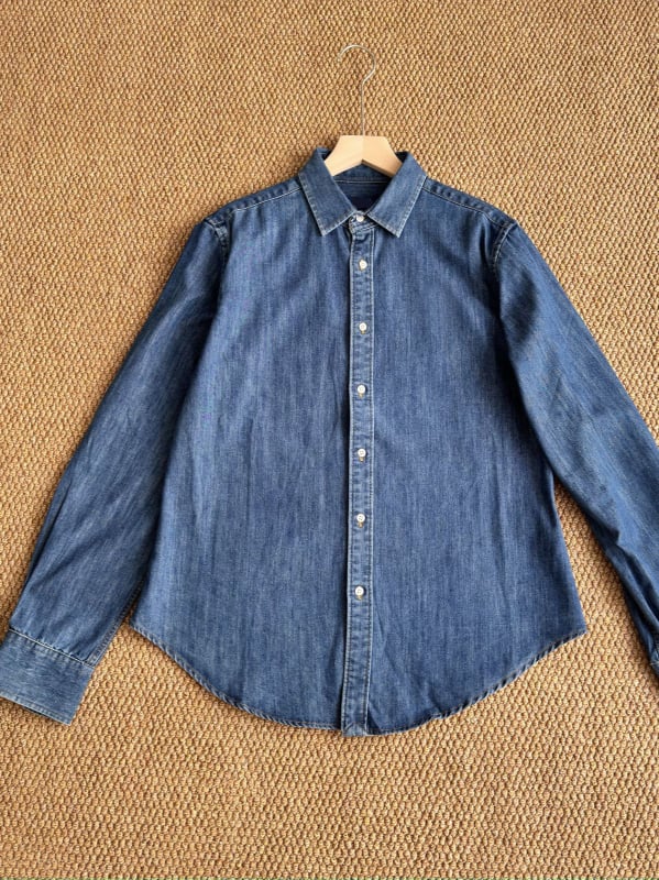 Ženska traper košulja s vezom, vintage pranje, dugi rukavi, cardigan stil za proljeće i jesen