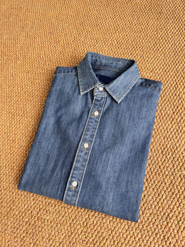 Ženska traper košulja s vezom, vintage pranje, dugi rukavi, cardigan stil za proljeće i jesen