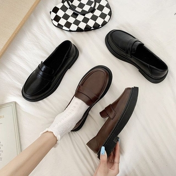 Ženske ljetne slip-on loaferice – tanke, retro stil, britanski štih, japanski dizajn