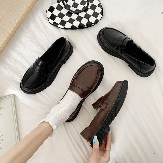 Ženske ljetne slip-on loaferice – tanke, retro stil, britanski štih, japanski dizajn