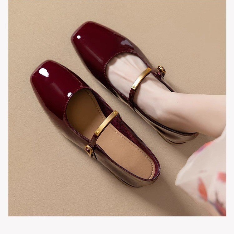 Loafersi s okruglim vrhom i niskim otvorom, kopča s jednim remenom, Chanel inspirirane Mary Jane ženske cipele