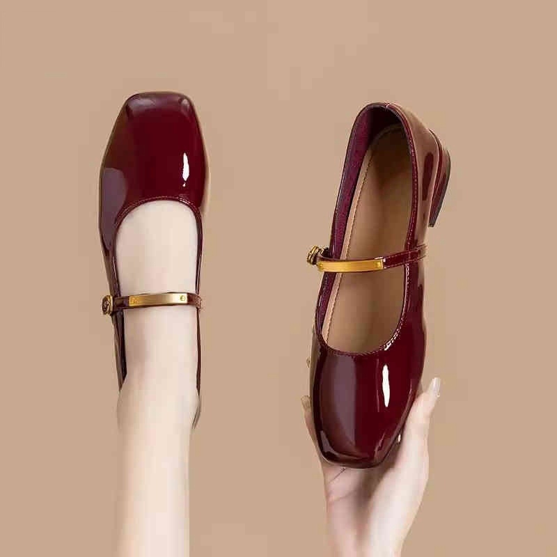 Loafersi s okruglim vrhom i niskim otvorom, kopča s jednim remenom, Chanel inspirirane Mary Jane ženske cipele