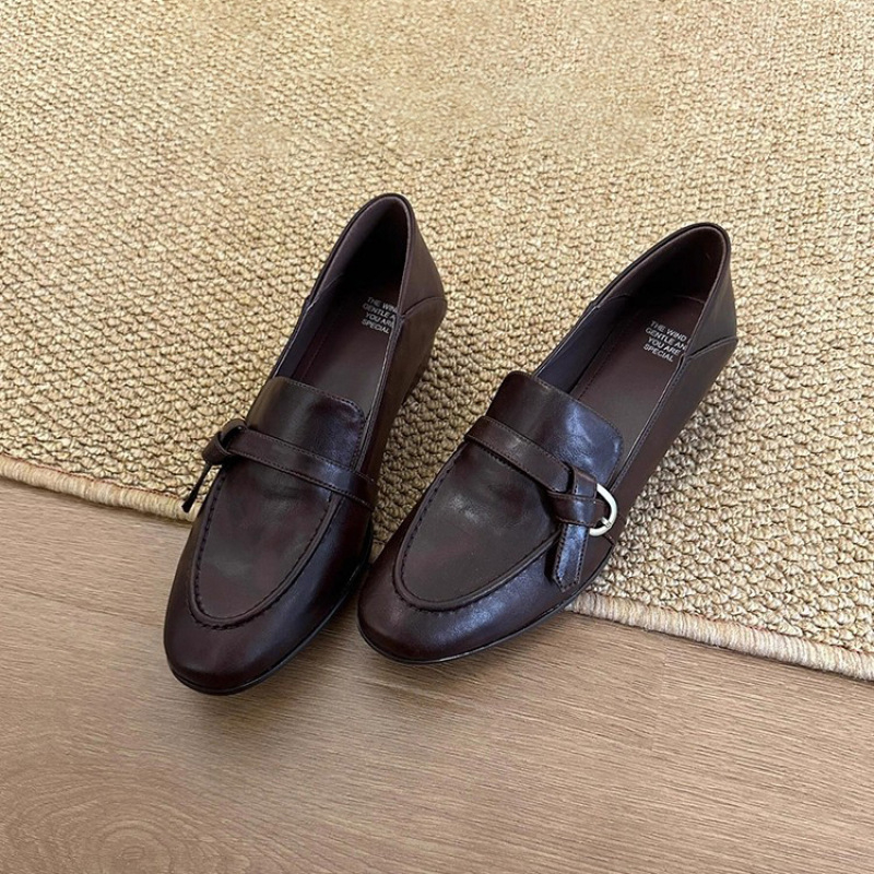 Ženski loafersi s povećanjem visine, nova jesenska kolekcija 2025, debeli potplat, britanski stil, slip-on, umjetna koža