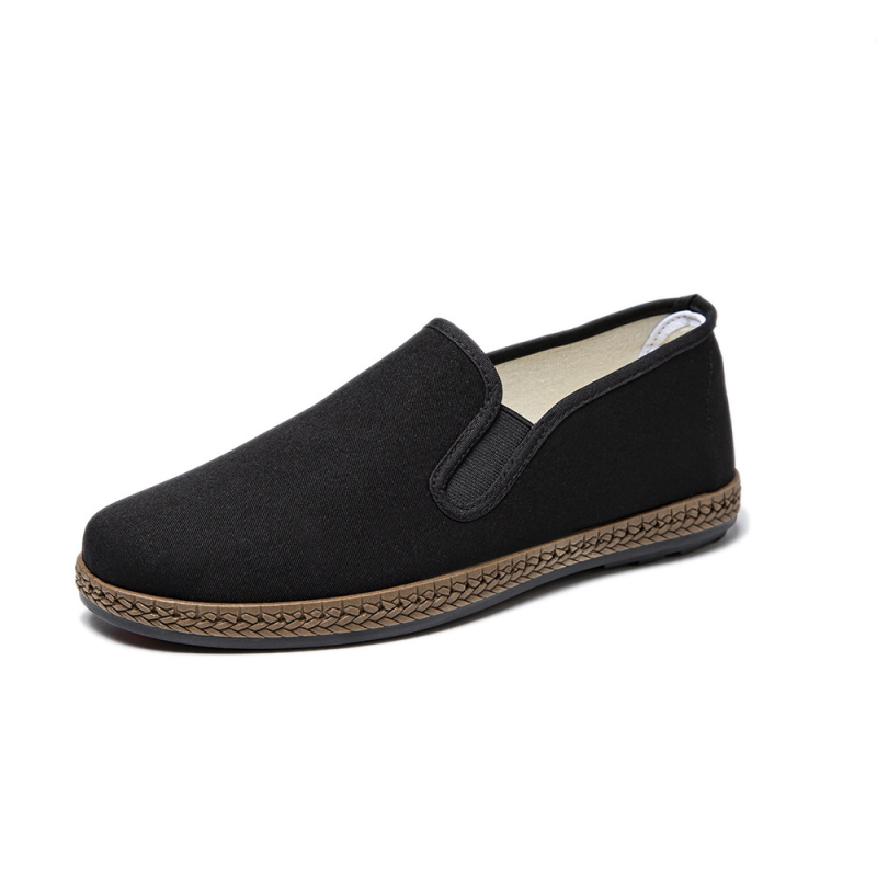Muške platnene slip-on tenisice s niskim gornjim dijelom, bez vezivanja, velike veličine, prozračne radne cipele