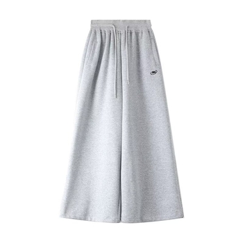 Crne široke sportske hlače za žene, za hip-hop i jazz ples, jesen-zima, urbani casual stil